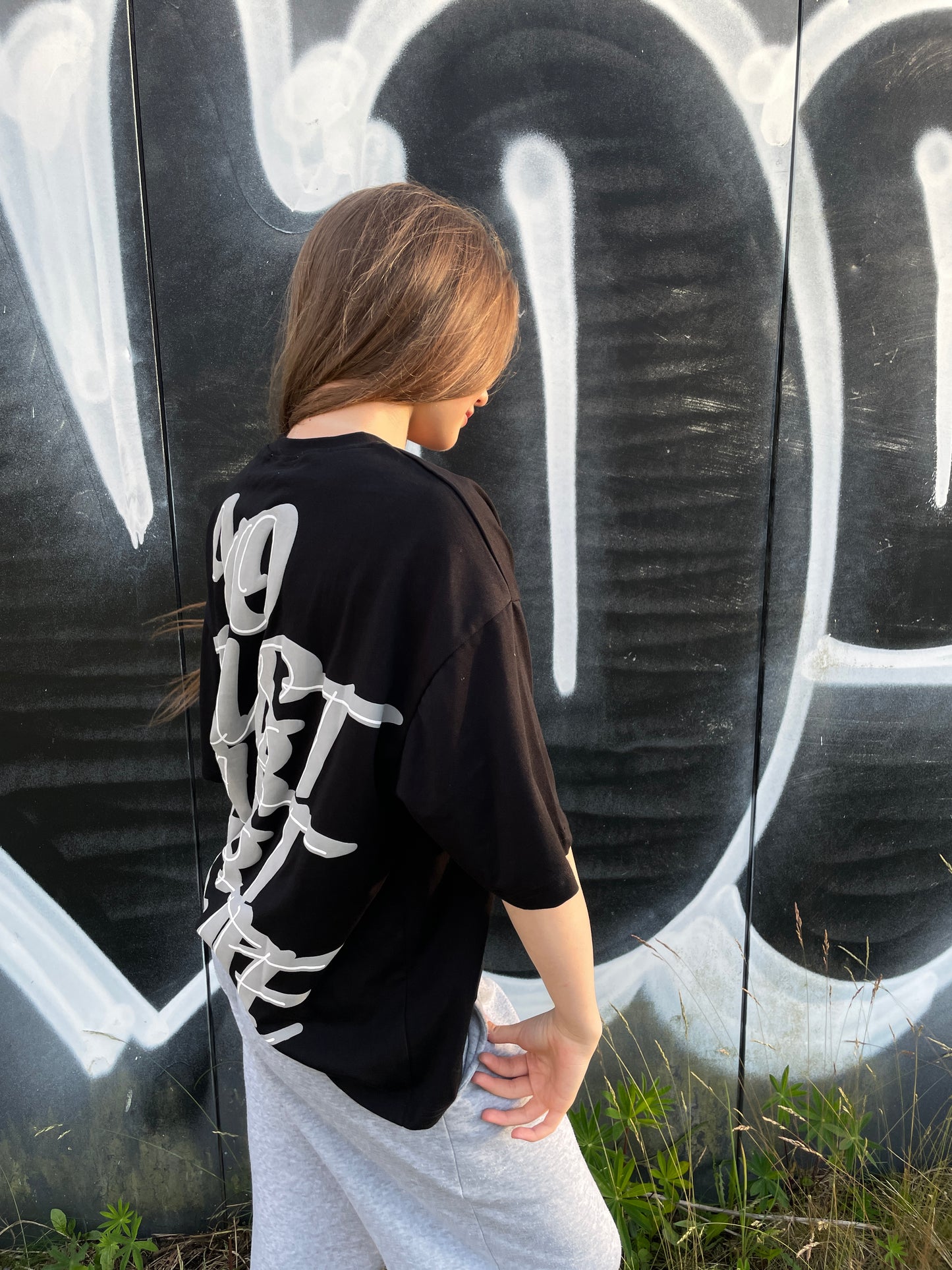 NO TRUST JUST HUSTLE BLACK T-SHIRT