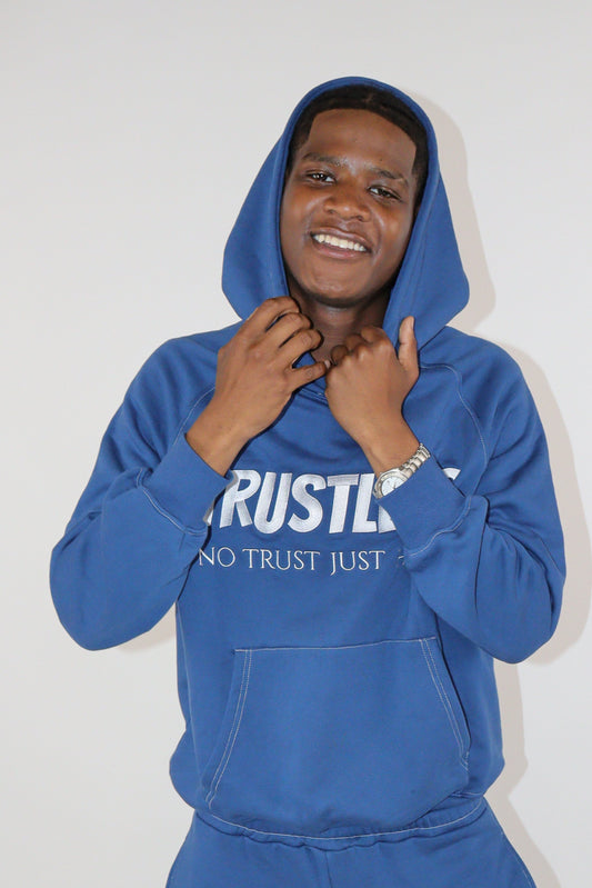 TRUSTLESS NAVY BLUE HOODIE