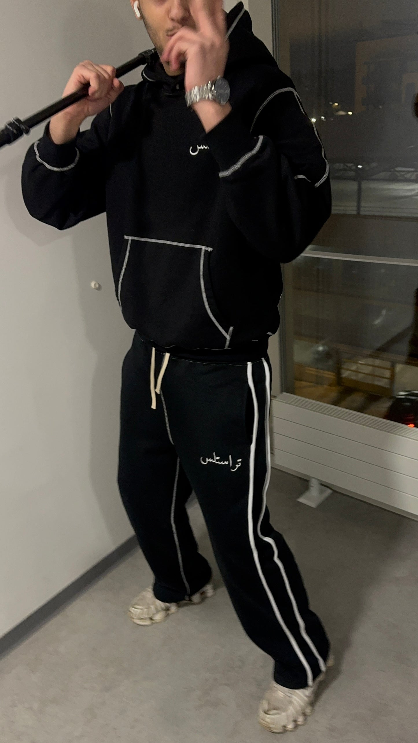 TRUSTLESS BLACK LINE PANTS