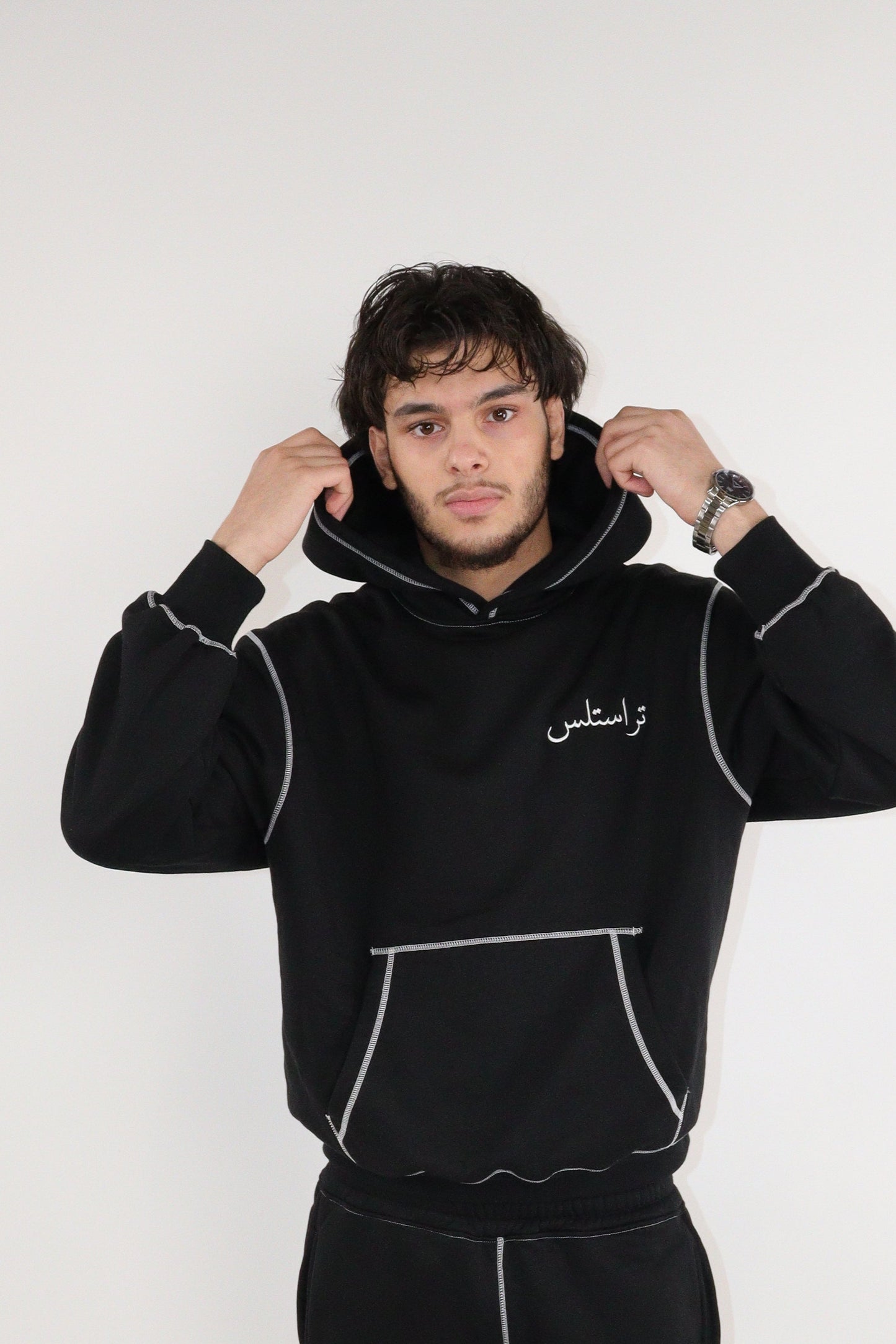 TRUSTLESS BLACK LINE HOODIE
