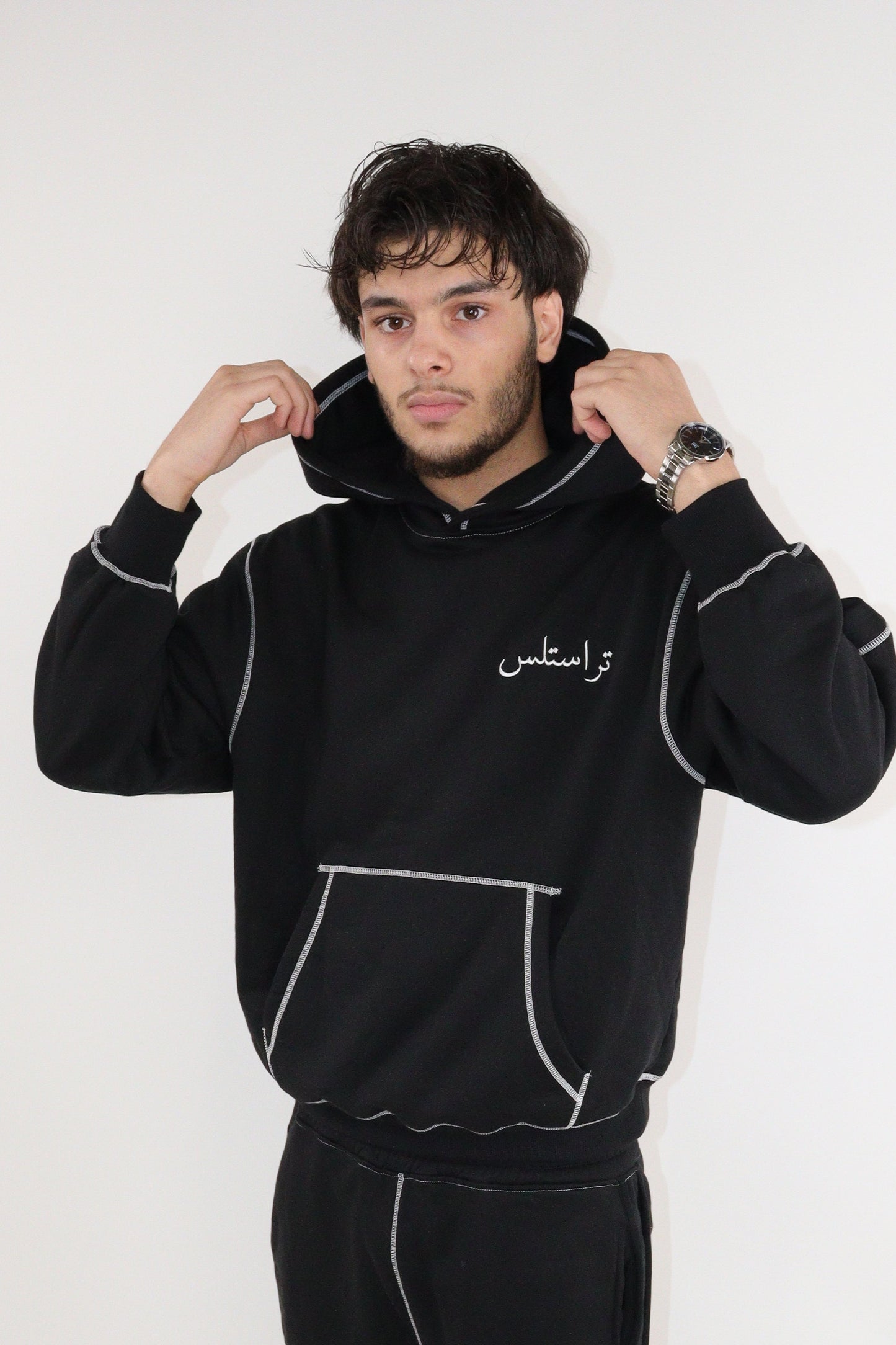 TRUSTLESS BLACK LINE HOODIE