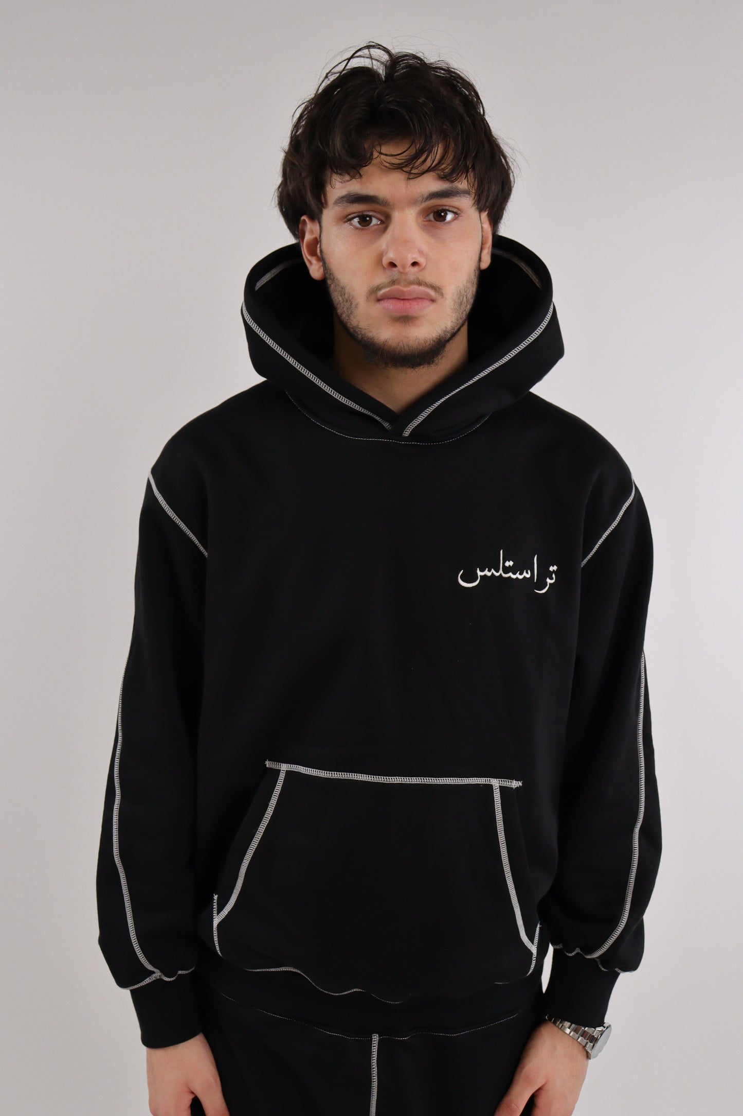 TRUSTLESS BLACK LINE HOODIE