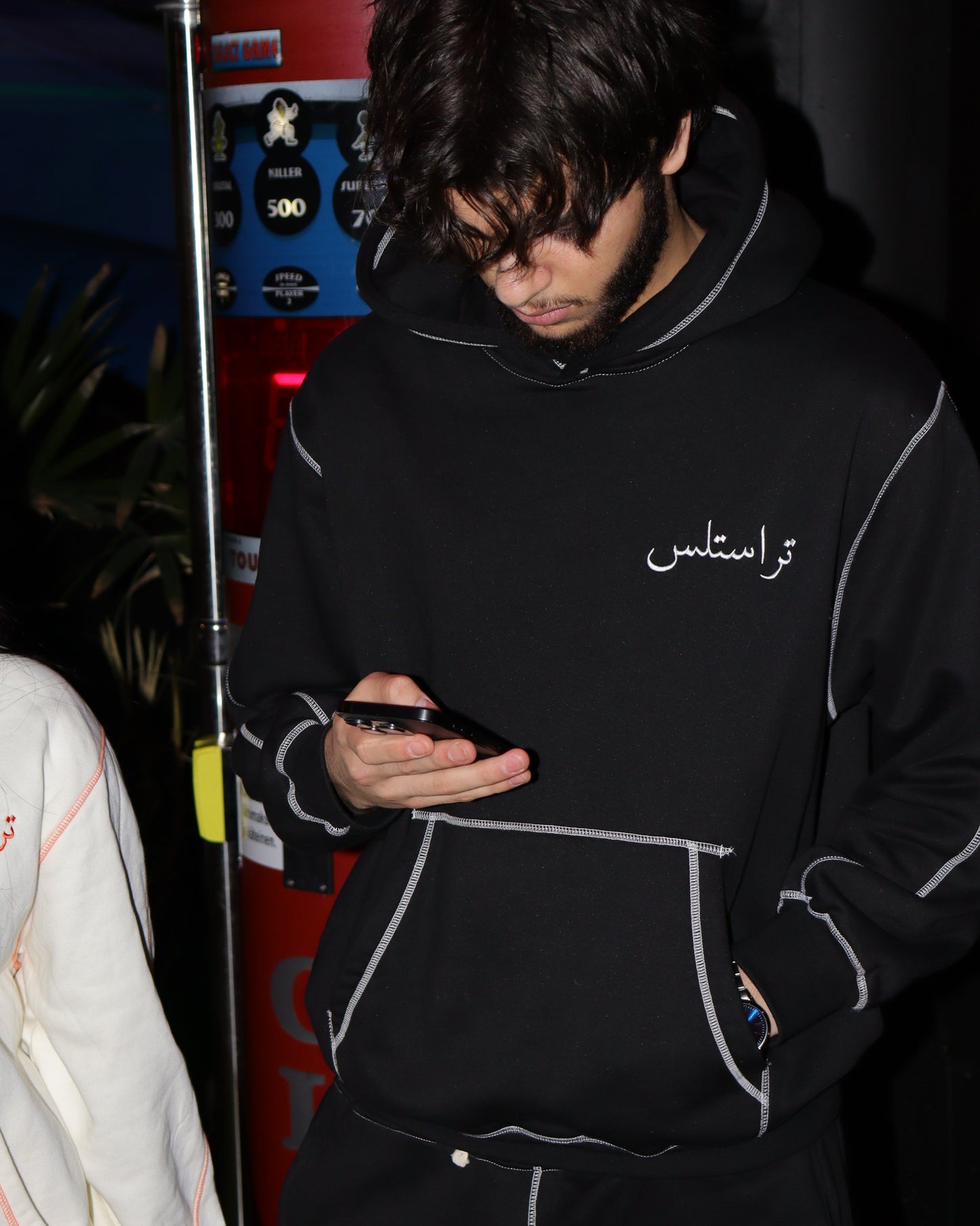 TRUSTLESS BLACK LINE HOODIE